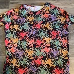 Oversized LulaRoe octopus shirt